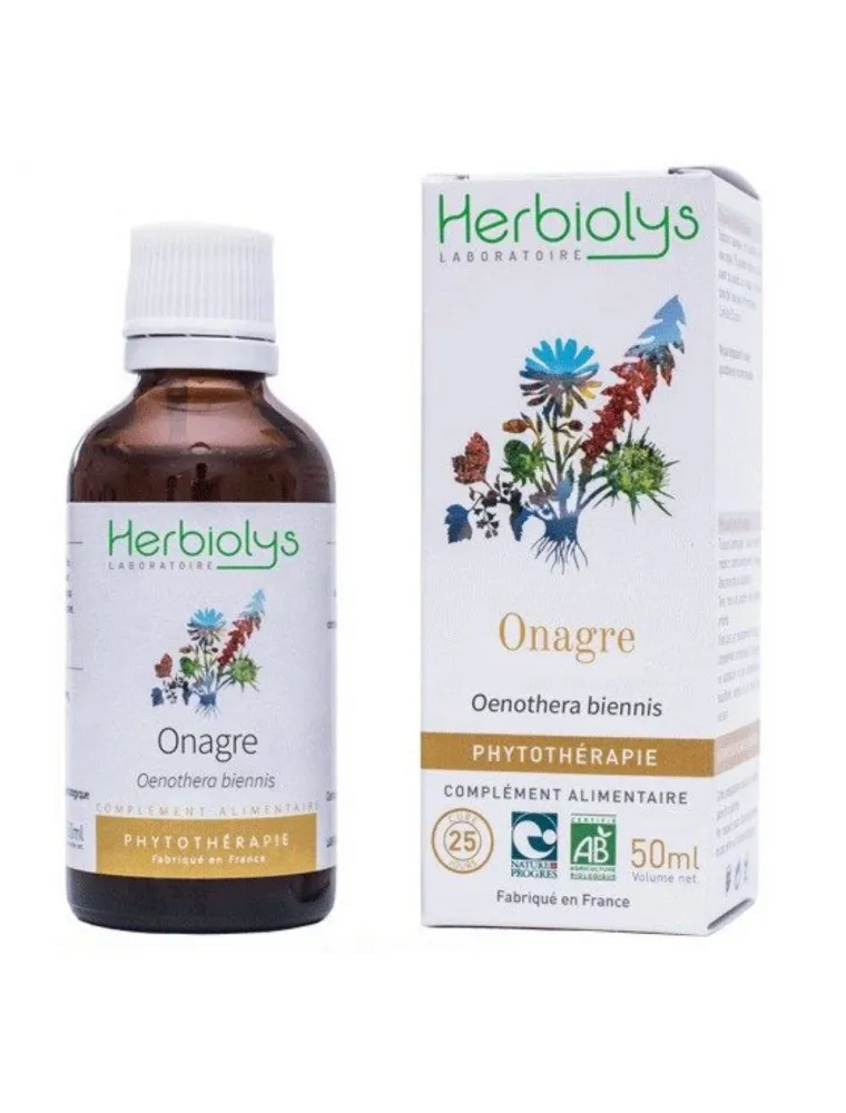 onagre bio teinture mère 50 ml herbiolys onagre bio teinture mère 50 ml herbiolys