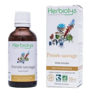 pensée sauvage bio teinture mère peau 50 ml herbiolys