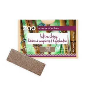 ombre à paupières rectangle bio & vegan cacao satin 280 zao make up
