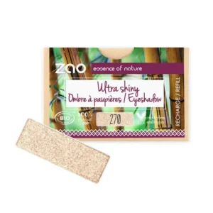 ombre à paupières rectangle bio & vegan champagne 270 zao make up