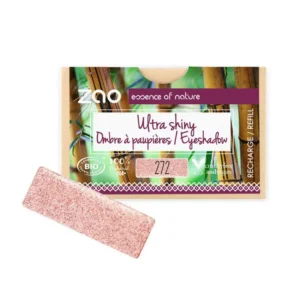 ombre à paupières rectangle bio & vegan rose féérique 272 zao make up