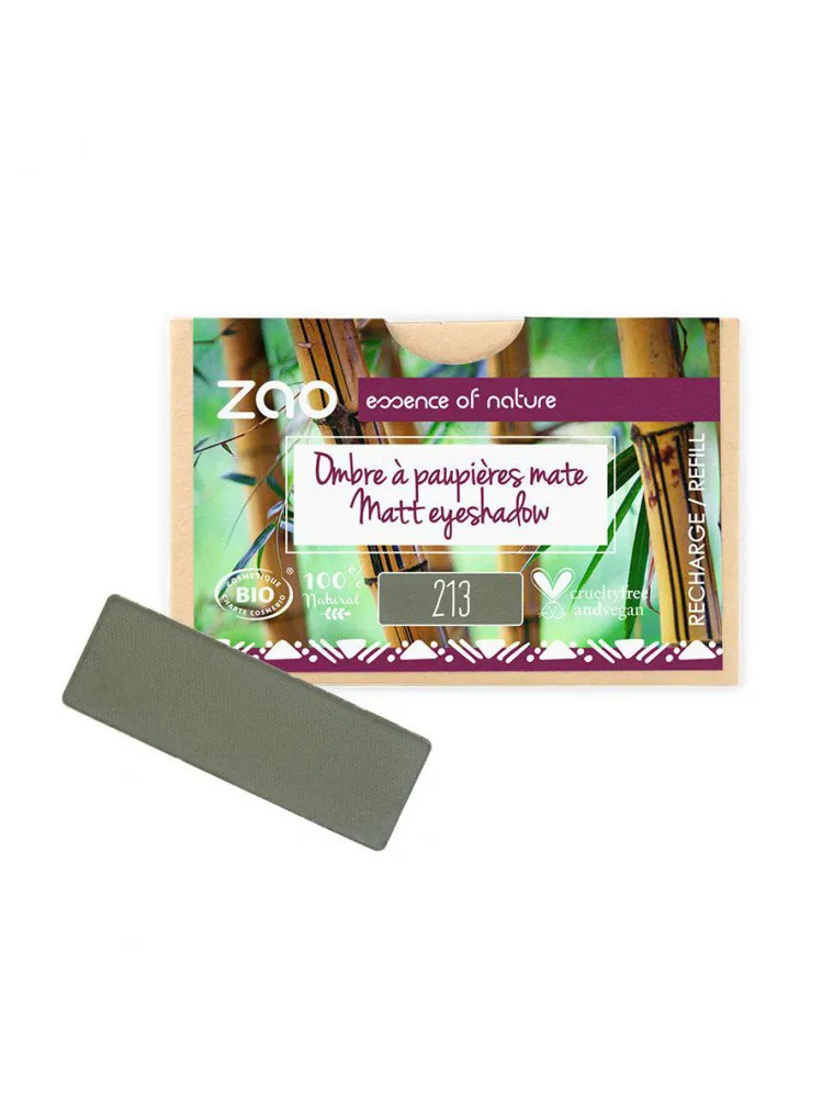 ombre à paupières rectangle bio & vegan vert militaire 213 zao make up ombre à paupières rectangle bio & vegan vert militaire 213 zao make up