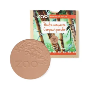 recharge poudre compacte bio & vegan chocolat au lait 305 zao make up
