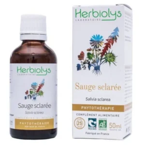 sauge sclarée bio teinture mère 50 ml herbiolys