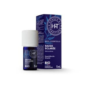 sauge sclarée bio huile essentielle 5ml herbes et traditions